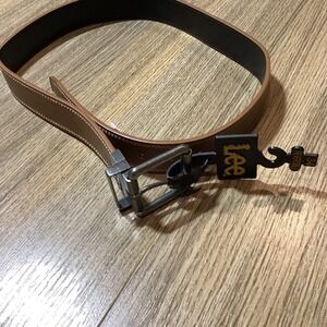 Lee Men's Reversible Belt Size 34 Brown Black Bonded Leather‎ Casual Dress - NWT